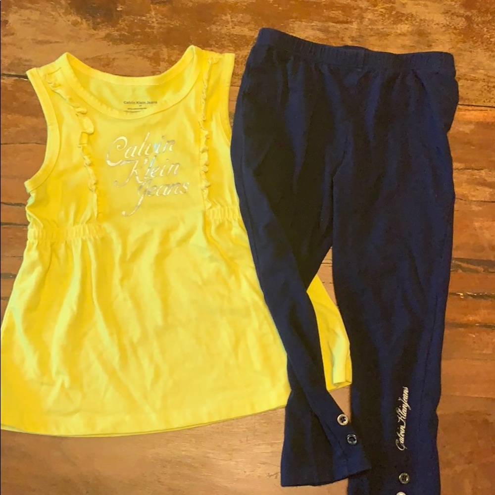 Calvin Klein jeans toddler two piece outfit
